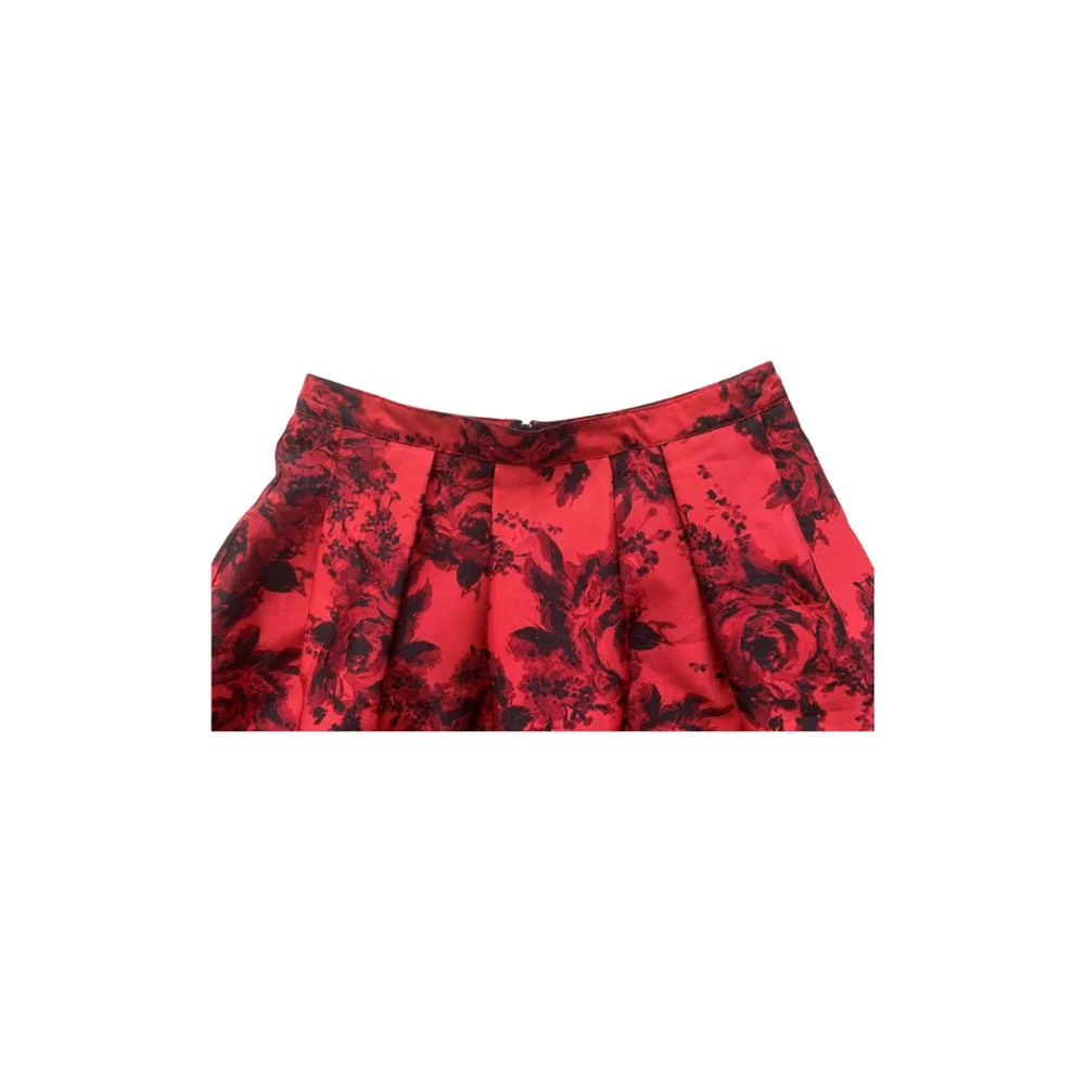 I.N. San Francisco Floral Pleated Mini Skirt Size 9